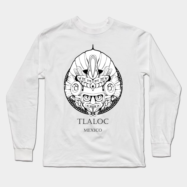 God Tlaloc Long Sleeve T-Shirt by hansclaw